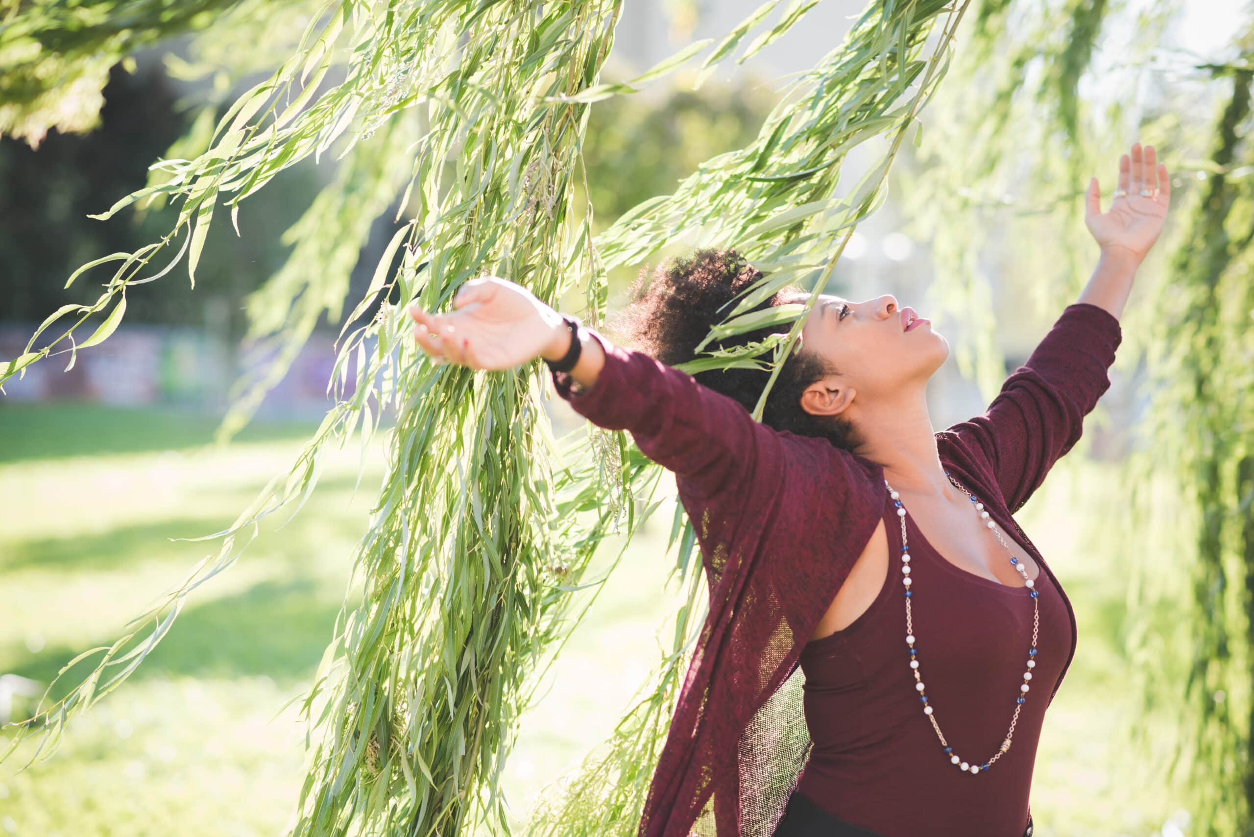 Holistic Trauma Therapy beautiful black curly hair african woman