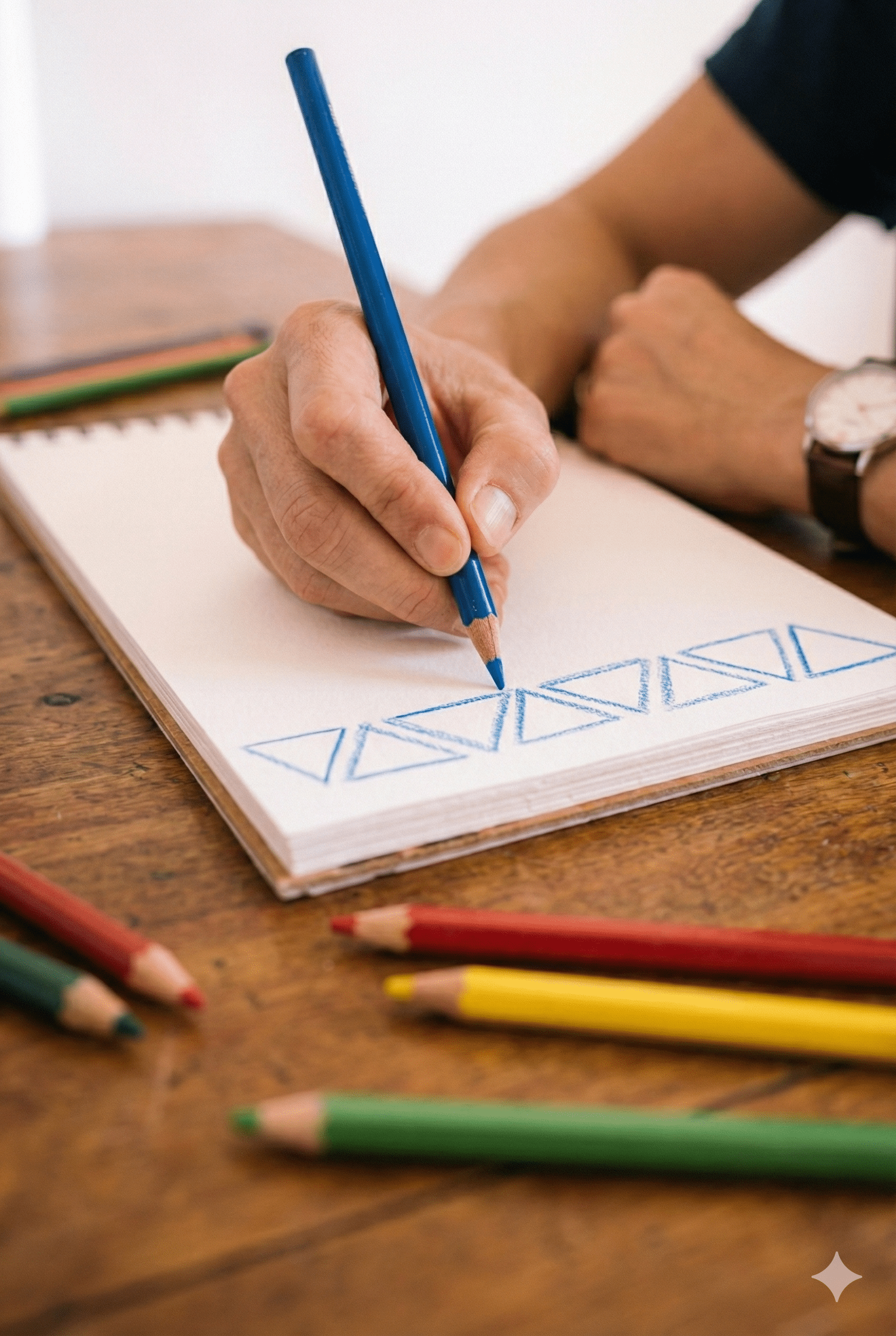 mindful art therapy making shapes