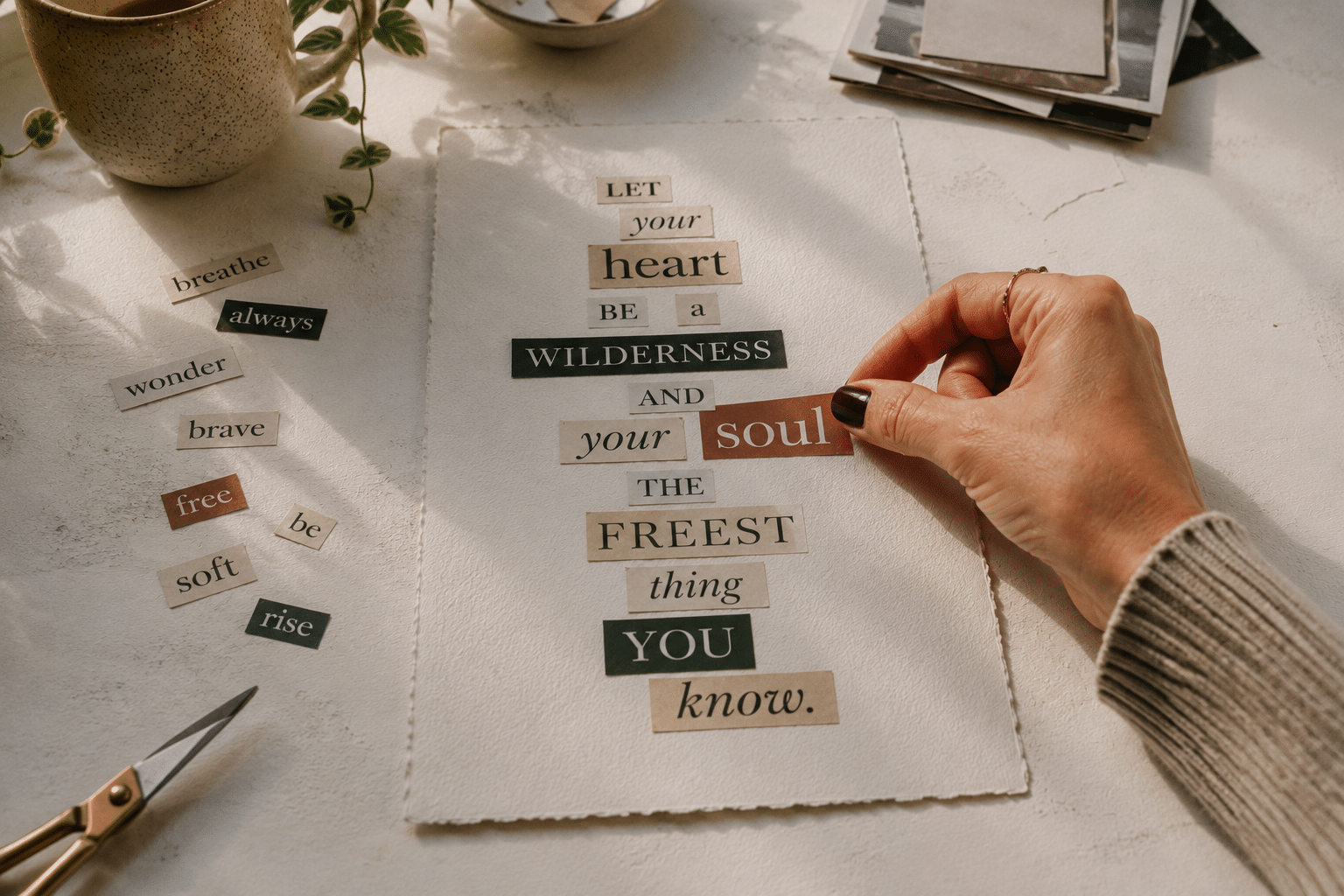 How found poetry can heal.